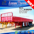 Aotong brand tri axles best price 600mm 50tons high bed side wall cargo semi trailer for sale